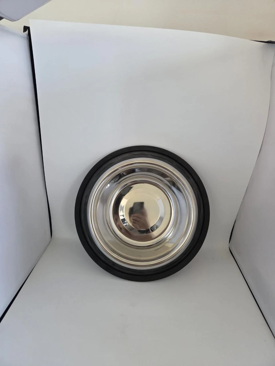 Cuenco de acero inoxidable para perro o gato – Base antideslizante – photo 3
